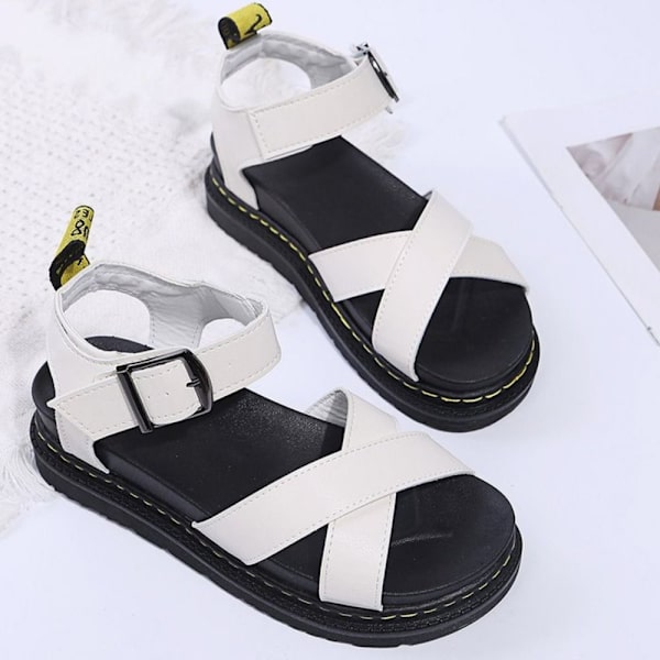 1 par Chunky Sandaler Casual Tofflor SVART EU35 black EU35