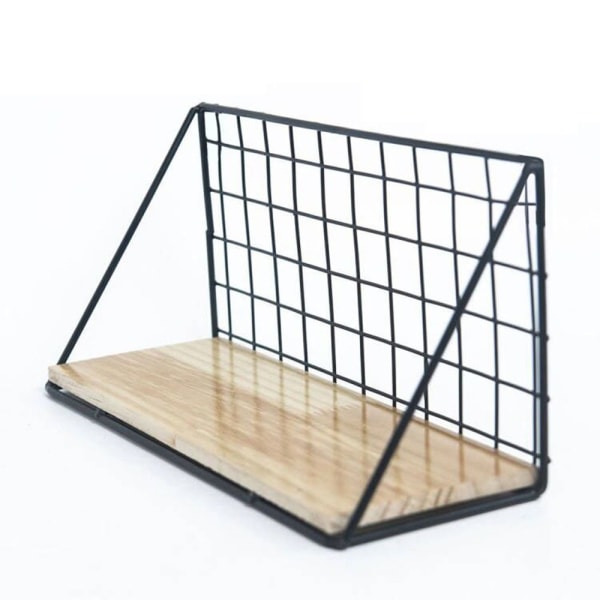 Wall Organizer Hylde Opbevaringsskab Organizer SORT L L Black L-L
