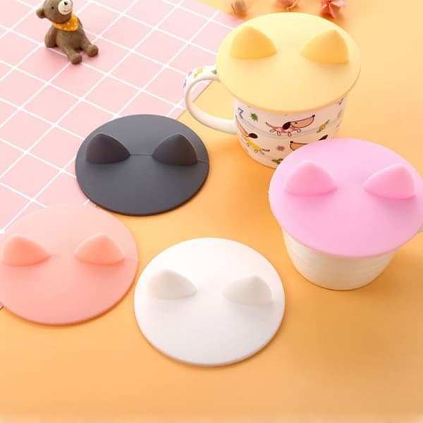 2st Universal Silikonkopp Lock Läcksäker kaffemugg ROSA Pink