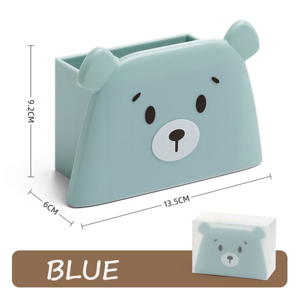 Pen Pencil Holder Bear Pen Holder BLÅ Blue