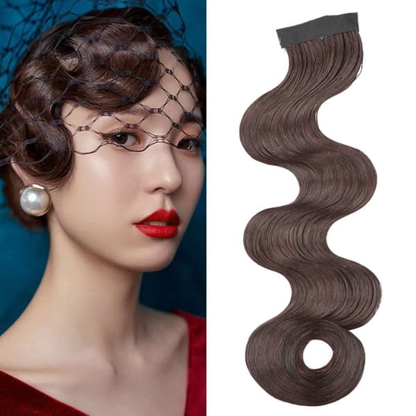 Hårstycke Retro Bangs BRUNT brown