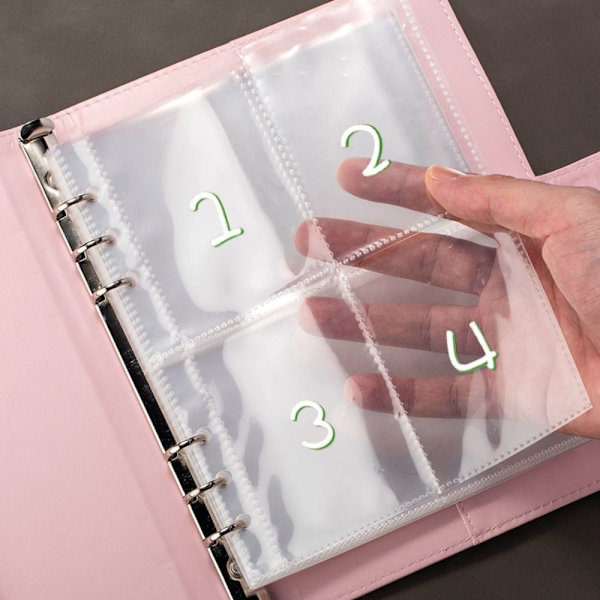 100 Days Envelope Challenge Binder Säästökirja MUSTA black