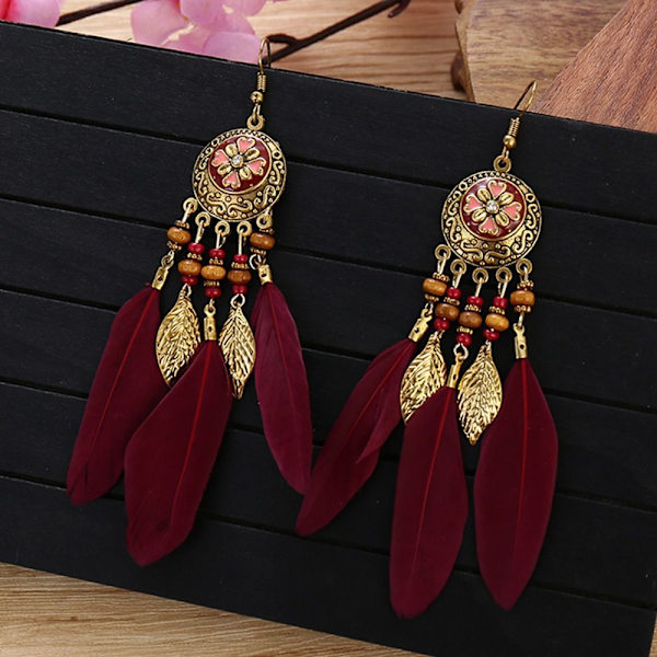 Dingle øredobber Tassel Beads Øredobber 7 7 7