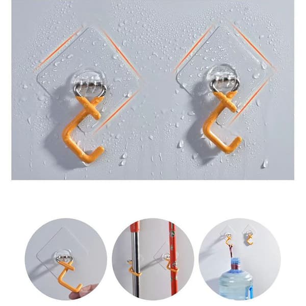 5pack Kvasthållare Mopphängare ORANGE orange