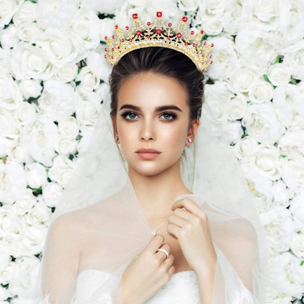 Fuld diamantkrone krone tiara SØLV Silver