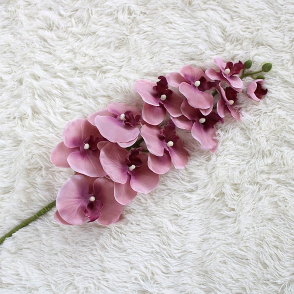 Sommerfugl Orkidé Kunstig Blomst MØRK PINK Dark pink