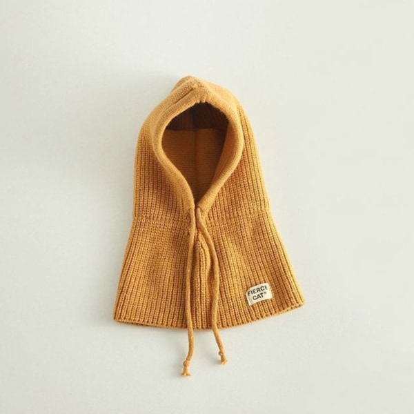 Barnemyk Balaclava Pulloverhatt for barn GUL yellow