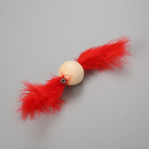 Cat Ball Toy Kitten Activity Interactive Stick Cat Bell Color Random
