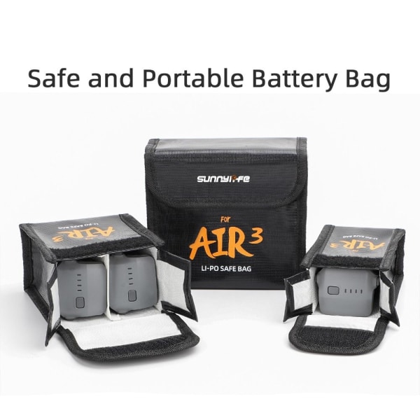 Batterioppbevaringspose Li-Po Safe Bag FOR TO BATTERIER FOR TO for two batteries