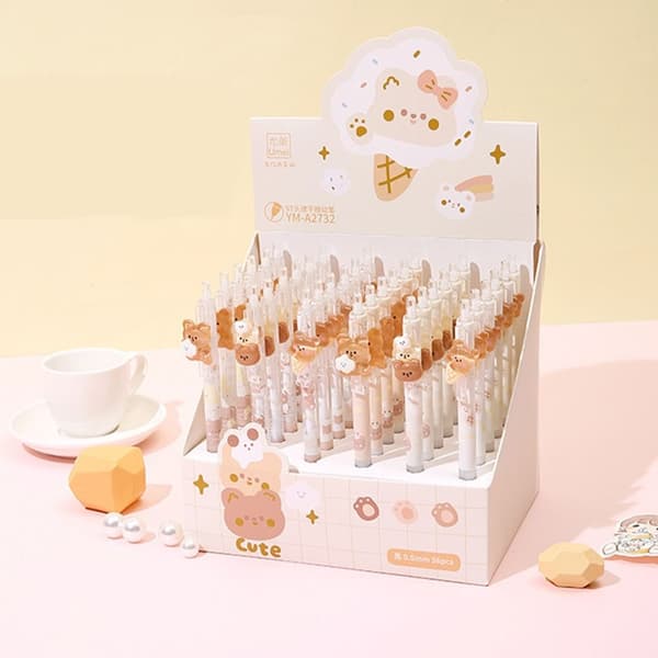 6PCS/ Set Press Neutral Pen Signatur Penna 4PCS-RANDOM 4PCS-RANDOM 4PCS-Random