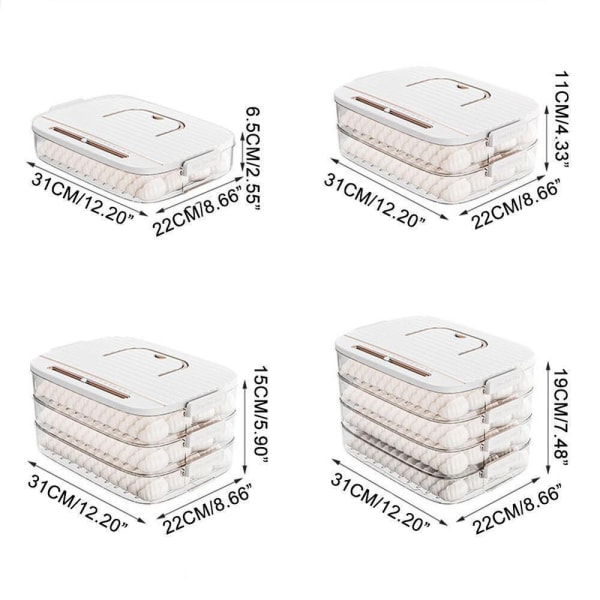 Dumpling Box Mat Förseglingsbox GRÖN ONE LAYER ONE LAYER Green One Layer-One Layer