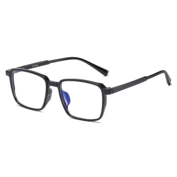 Lesebriller med anti-blått lys Firkantede briller SVART Black Strength 100