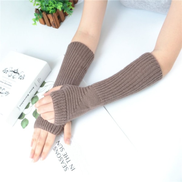 Fingerless Gloves False Sleeves GRAY grey