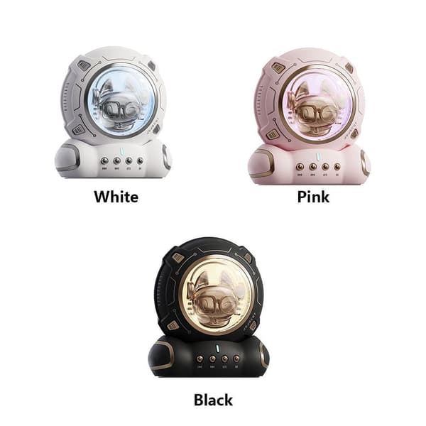 Astronaut Spaceman Charging Night Light Bluetooth högtalare svart