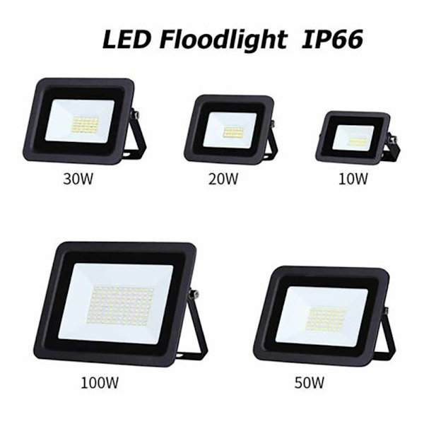 LED-valonheitin ulkovalo COOL WHITE 50W 50W Cool White 50W-50W
