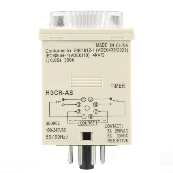 Tidsrelé Forsinkelse Timer Relébryter Super Time Relay Pointer