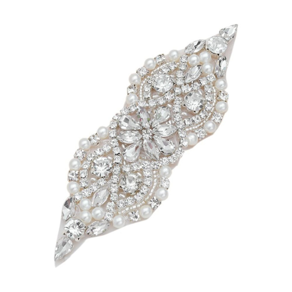 Crystal Decor tekojalokivi applikaatio HOPEAA silver