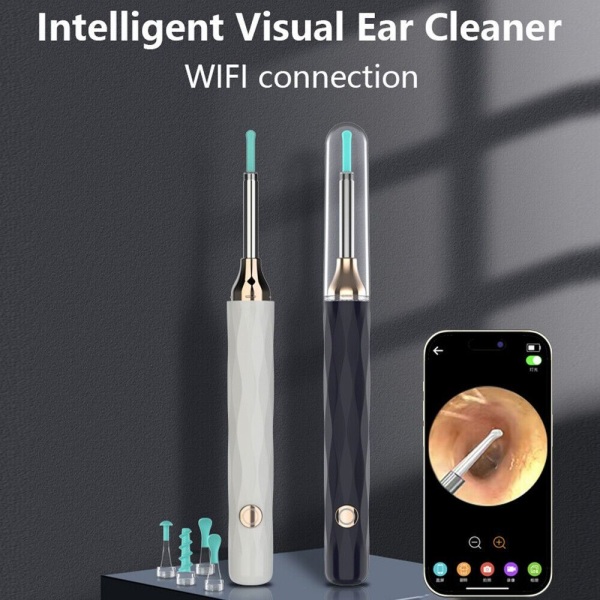 Smart Wireless Ear Wax Remover Visible Ear Scoop NAVY navy