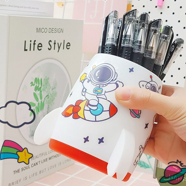 Penholder Makeup Børste Holder HVID White
