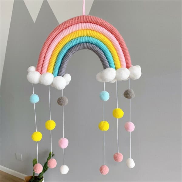 Rainbow Clouds Gobeläng Väggdekor 3 3 3