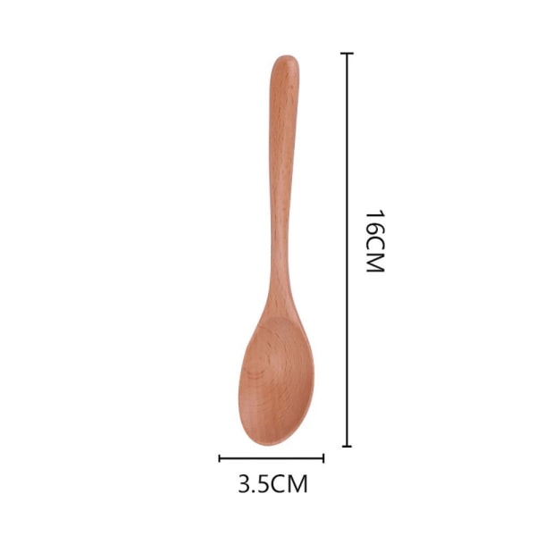 2 st Trä matlagningssked Kök Träsked Redskap 2 ST 2 pcs