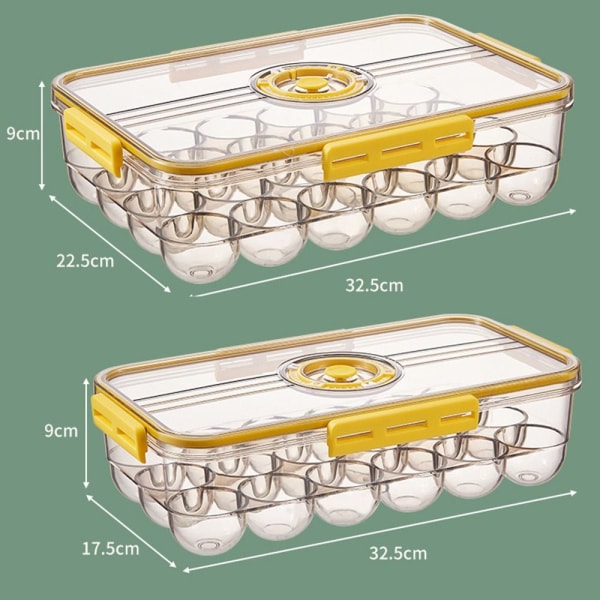 Munan säilytyslaatikko Jääkaappisäiliö KELTAINEN 32,5X22,5X9cm Yellow 32.5x22.5x9cm