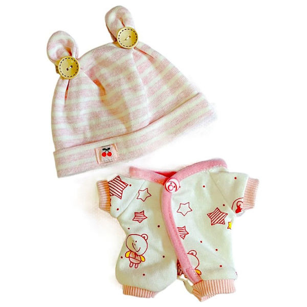 20cm Nukke Vaatteet Haalarit Hattu Puku RUOANINEN pink