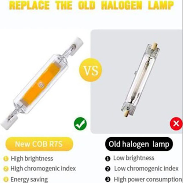 R7S LED-pære halogenlampe A A A