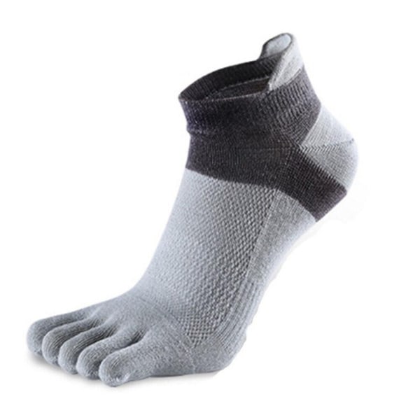 Miesten viisikärkiset puuvillasukat Miesten puuvillaiset sukat HARMAA Gray
