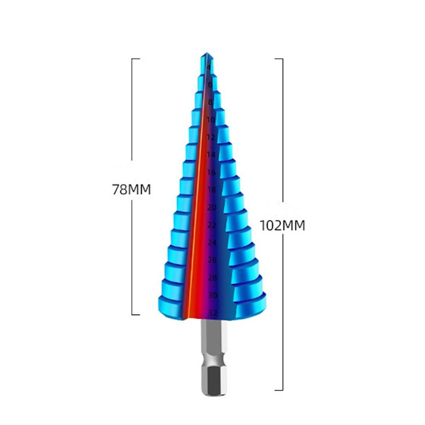 Step Drill Bit Step Cone Drill 4-32MM 4-32mm