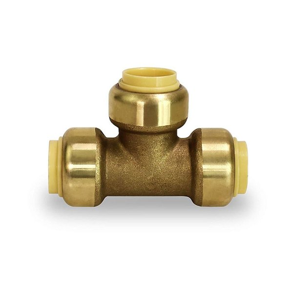 Push Plumbing Tee Push-to-Connect LVI-liittimet messinkiputki
