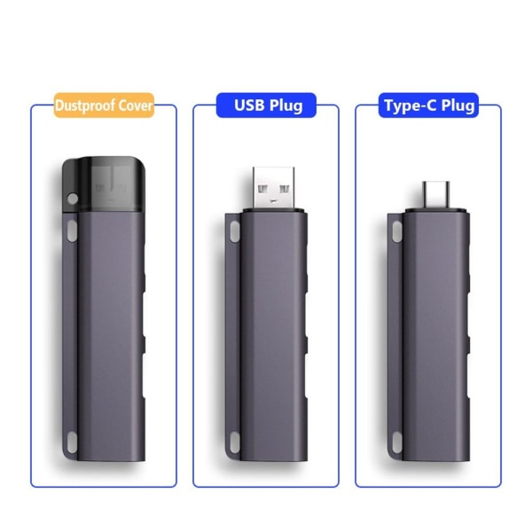 USB 3.0 Hub Type-C Expander USB TYPE-C PLUG USB TYPE-C PLUG USB Type-C Plug