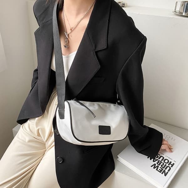 Lett Mini Bag Enkel Skulderveske HVIT white