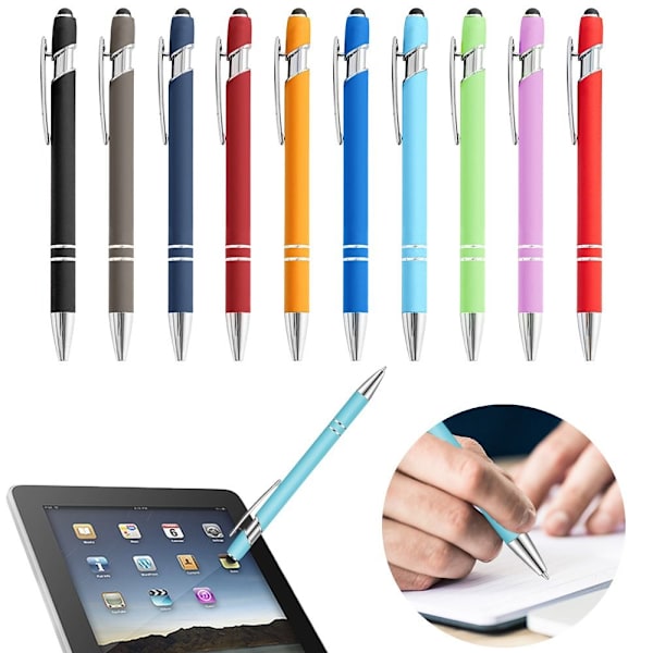 5 STK Touch Screen Pen Kuglepen SORT Black