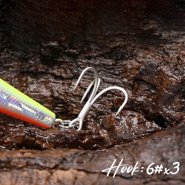 sjunkande Minnow Baits Fish Hooks A A A