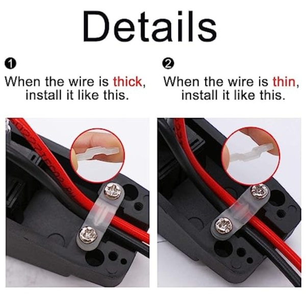 Inline Cord Switch ON Off Kytke linjan power