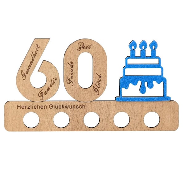 20 års fødselsdagsgaver pengegave 60TH 60TH 60th