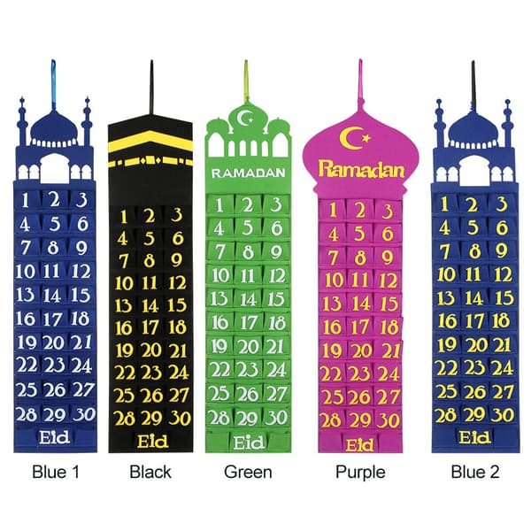 Eid Mubarak Filt Kalender SORT SORT BLACK