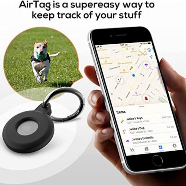 AirTag Case Air Tag Cover TUMMAN SININEN dark blue