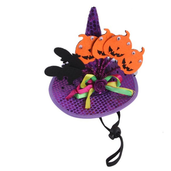 Halloween Hat Græskarformet hovedbeklædning LILLA Purple