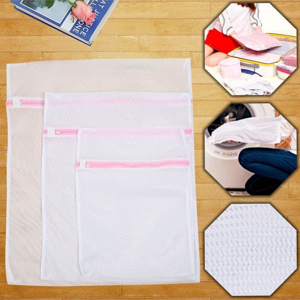 3 Styck Mesh Maskintvättpåsar Mesh 3Pcs