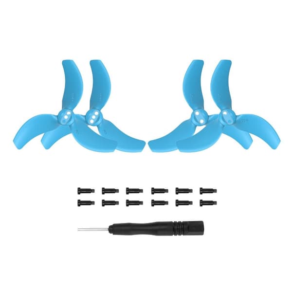 4 stk. propeller Propeller Opbevaringsboks BLÅ PROPELLER BLÅ Blue Propellers