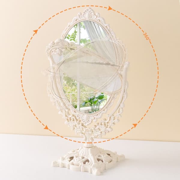 Dubbelsidig spegel Makeup Mirror Desktop Mirror