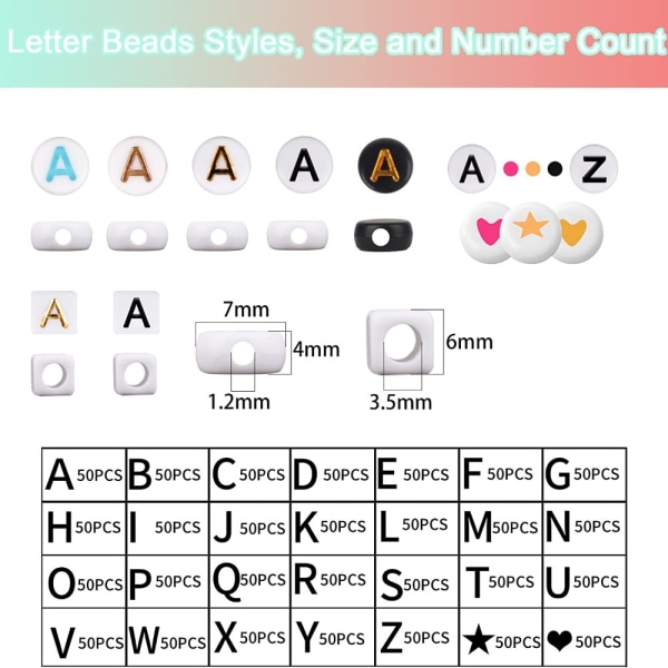 bogstavperler alfabet rund
