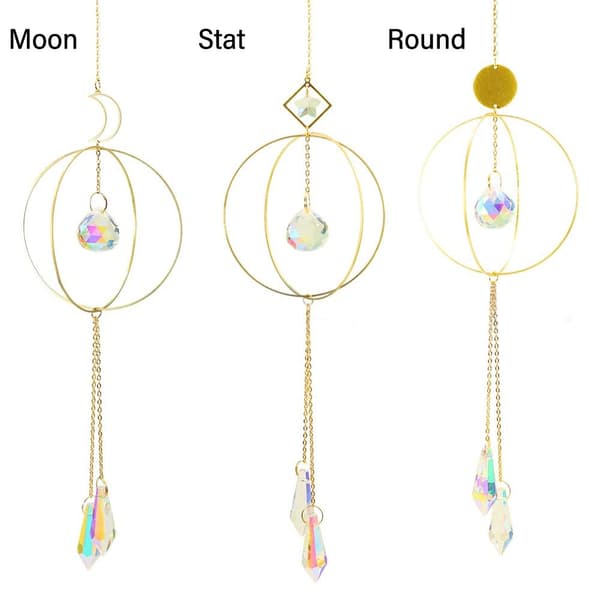 Solfanger Krystall Regnbueprismer MÅNE MÅNE moon
