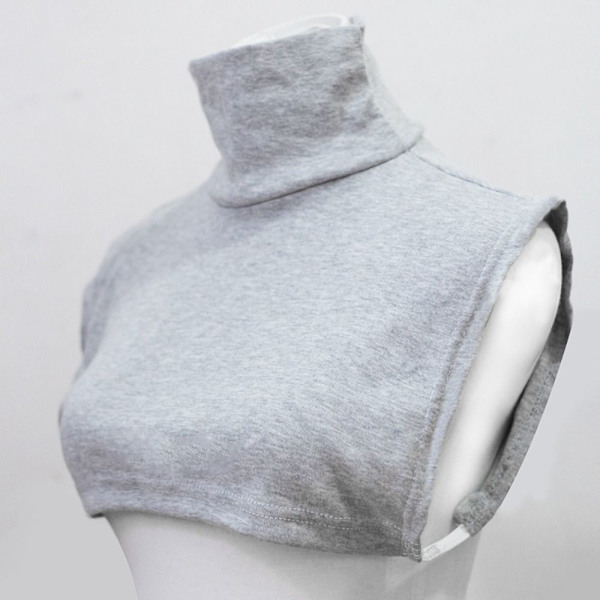 Turtleneck Fake Collar Mock Neck Cover GRÅ GRÅ grey