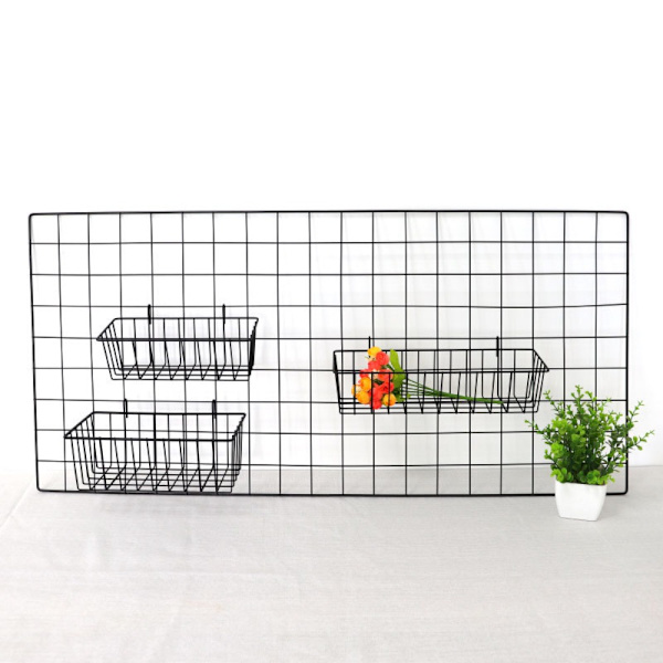 2 kpl Pegboard Baskets Square Style Wire Basket