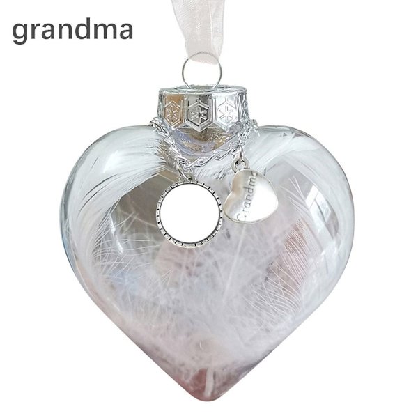 Sydänpalloriipus joulukuusenkoristeet ISOMÄTTI Isoäiti grandma