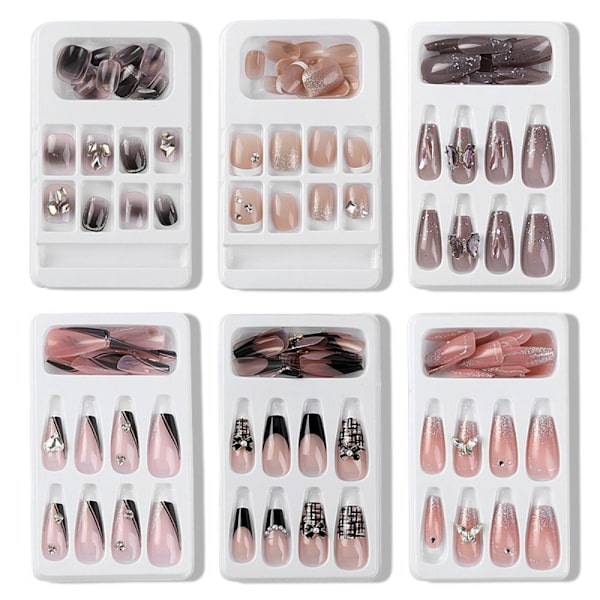 Fake Nails Short Square P016A-4 P016A-4 P016A-4