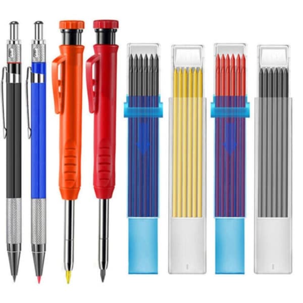 Solid Carpenter Pencil Träbearbetningsmärkning Mekanisk Kit